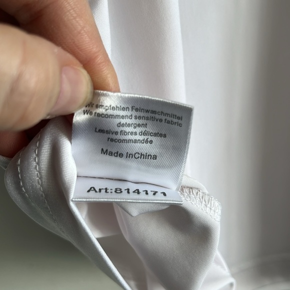 [M] Woman's Teen's Tank Top for Sport Golf Gym Yoga Pilates, pink and white - Picture 6 of 6